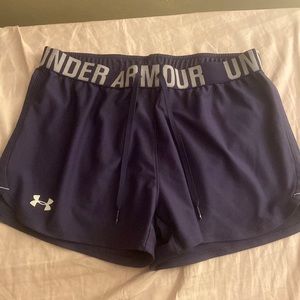 Navy blue under armor athletic shorts